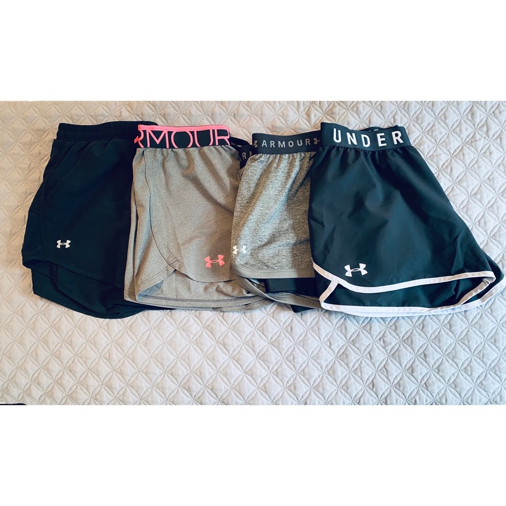 Lot of 4 Under Armour shorts
